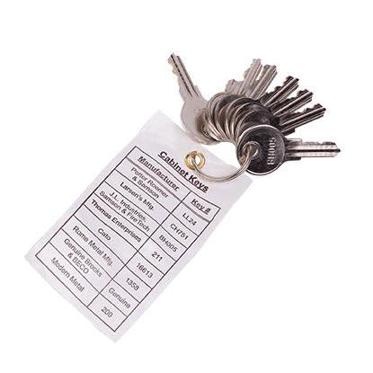 Fire Extinguisher Cabinet Key Set With Cross Reference