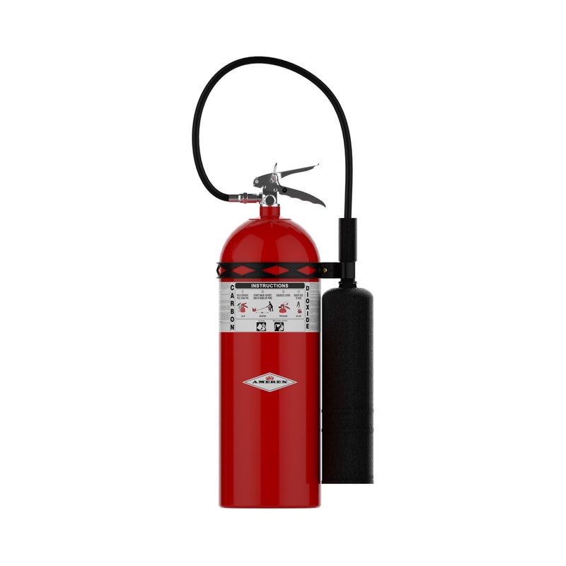 Amerex® 332 CO2 Carbon Dioxide Fire Extinguisher 20lb, 10BC, With Wall Bracket, 01708 - WeSupplyIt.com