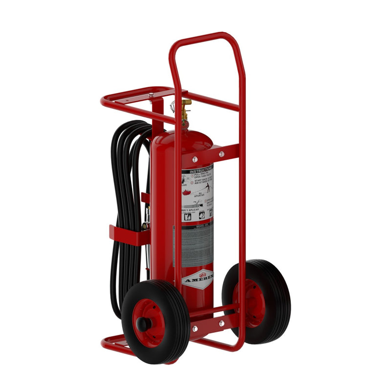 Amerex® 495 ABC Wheeled Unit Fire Extinguisher, Stored Pressure, 50 Pound, 20A160BC, 05636 - WeSupplyIt.com