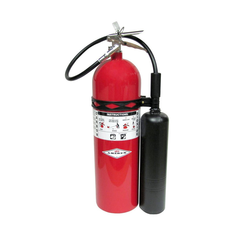 Amerex® 331 CO2 Carbon Dioxide Fire Extinguisher 15lb, 10BC, With Wall Bracket, 01703 - WeSupplyIt.com