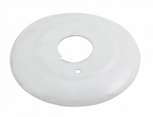 One Piece Canopy Escutcheon, Steel, 1/2" NPT, 1/2" Depth, White - WeSupplyIt.com