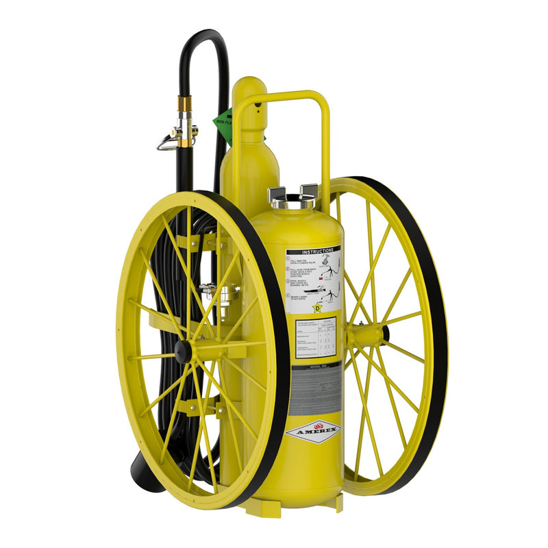 Amerex® 680R Class D Sodium Chloride Wheeled Unit Fire Extinguisher, Regulated Pressure, 150 Pound, 10897 - WeSupplyIt.com