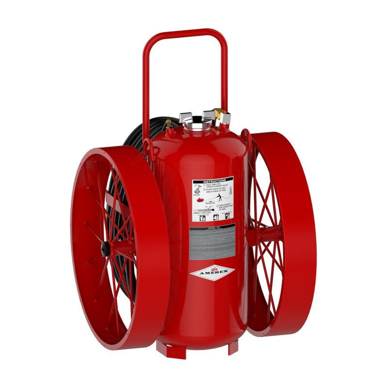Amerex® 491 ABC Wheeled Unit Fire Extinguisher, Direct Pressure, 300 Pound, 40A320BC, 11677 - WeSupplyIt.com