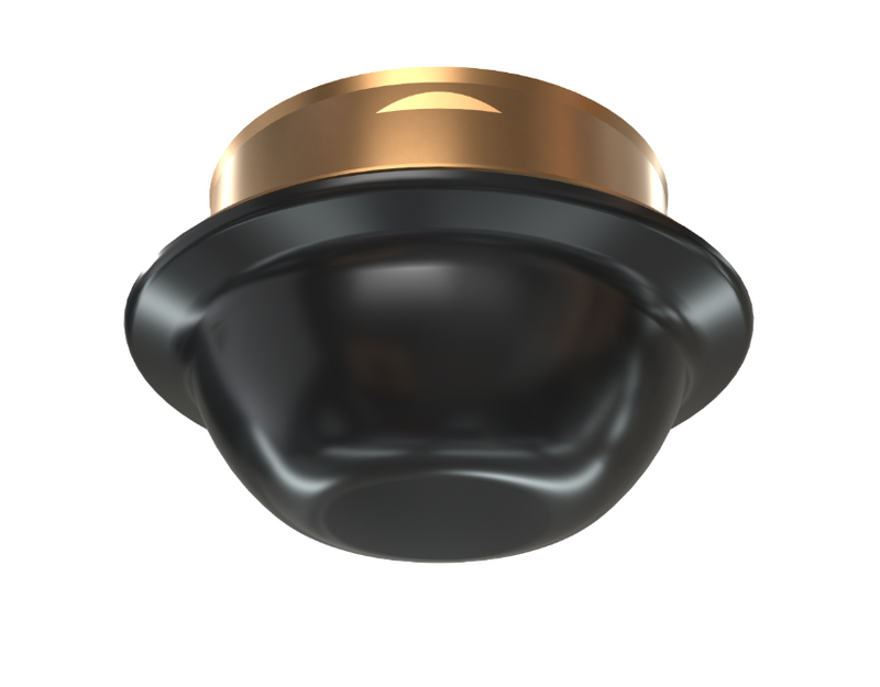 Viking Cover 12207 Label 12194 Domed Freedom Concealed Escutcheon, Black, 135 Degree, 12207MA/B - WeSupplyIt.com