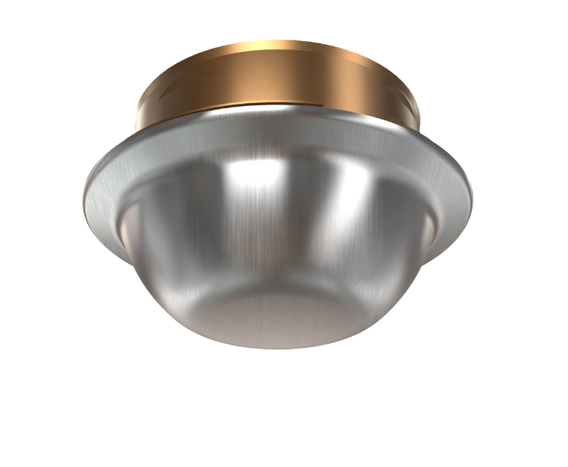 Viking Cover 12207 Label 12194 Domed Freedom Concealed Escutcheon, Brushed Chrome, 135 Degree, 12207FA/B - WeSupplyIt.com
