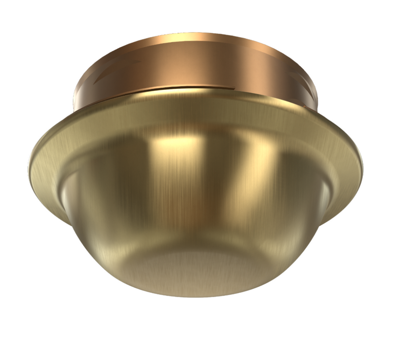 Viking Cover 12381 Label 12382A Concealed Domed Pendent Cover Plate, Brushed Brass, 135 Degree, Orange Label, 12381BA/B - WeSupplyIt.com