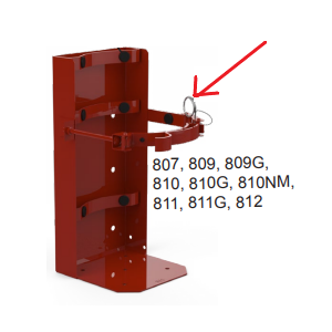 Amerex® Pull Pin and Chain, Box Type for Fire Extinguisher Brackets, 13888-P - WeSupplyIt.com