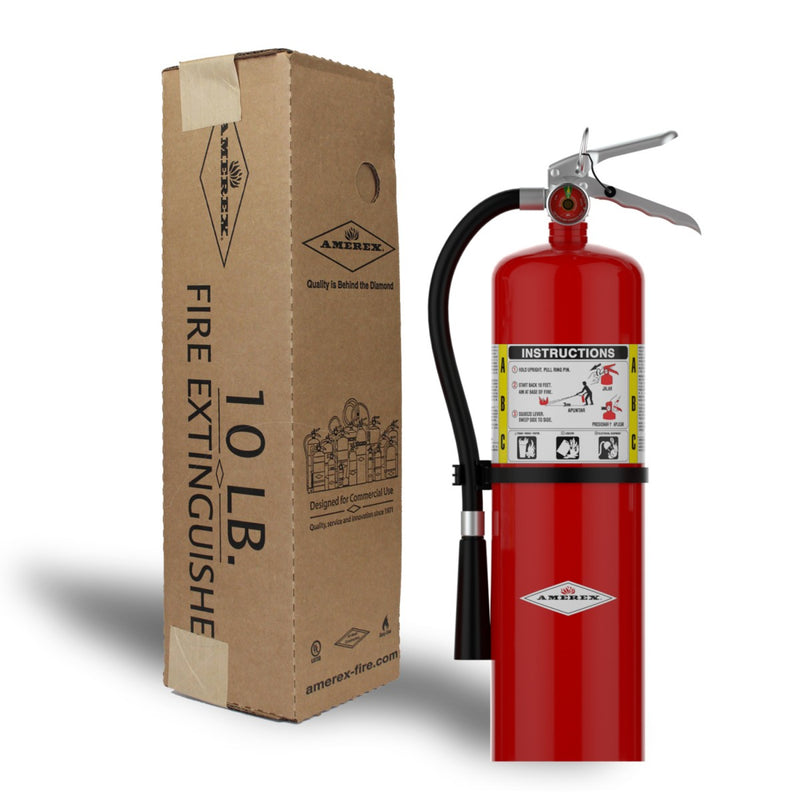 Amerex® B456 ABC Dry Chemical Fire Extinguisher 10lb, 4A80BC, With Wall Bracket, 14967 - WeSupplyIt.com