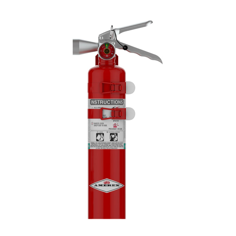 Amerex® B385TS Halotron 1 Fire Extinguisher, 2.5 Pound, 2BC, With Vehicle Bracket,  15231 - WeSupplyIt.com