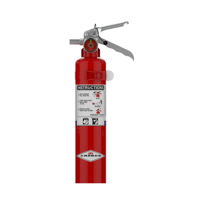 Amerex® B410T Purple K Fire Extinguisher, 2.5 Pound, 10BC, With Vehicle Bracket, 15250 - WeSupplyIt.com