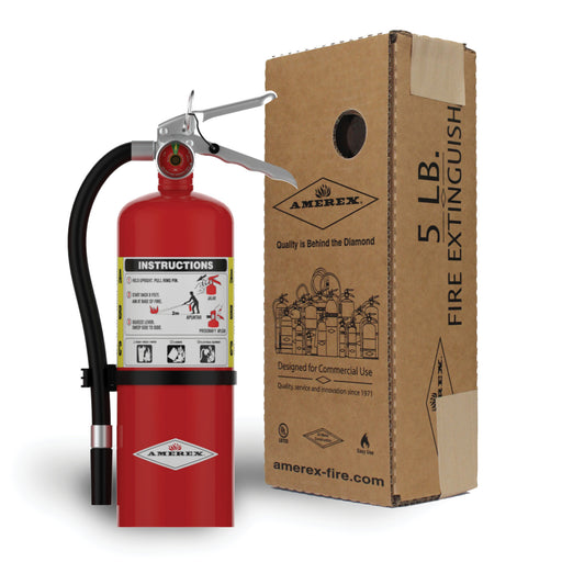 Amerex® B402 ABC Dry Chemical Fire Extinguisher 5lb, 3A40BC, With Wall Bracket, 15280 - WeSupplyIt.com