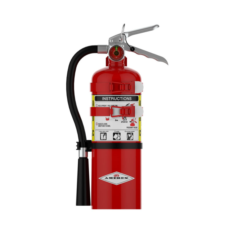 Amerex® B500TS ABC Dry Chemical Fire Extinguisher 5lb, 2A10BC, With (2) Strap Vehicle Bracket, 15307 - WeSupplyIt.com