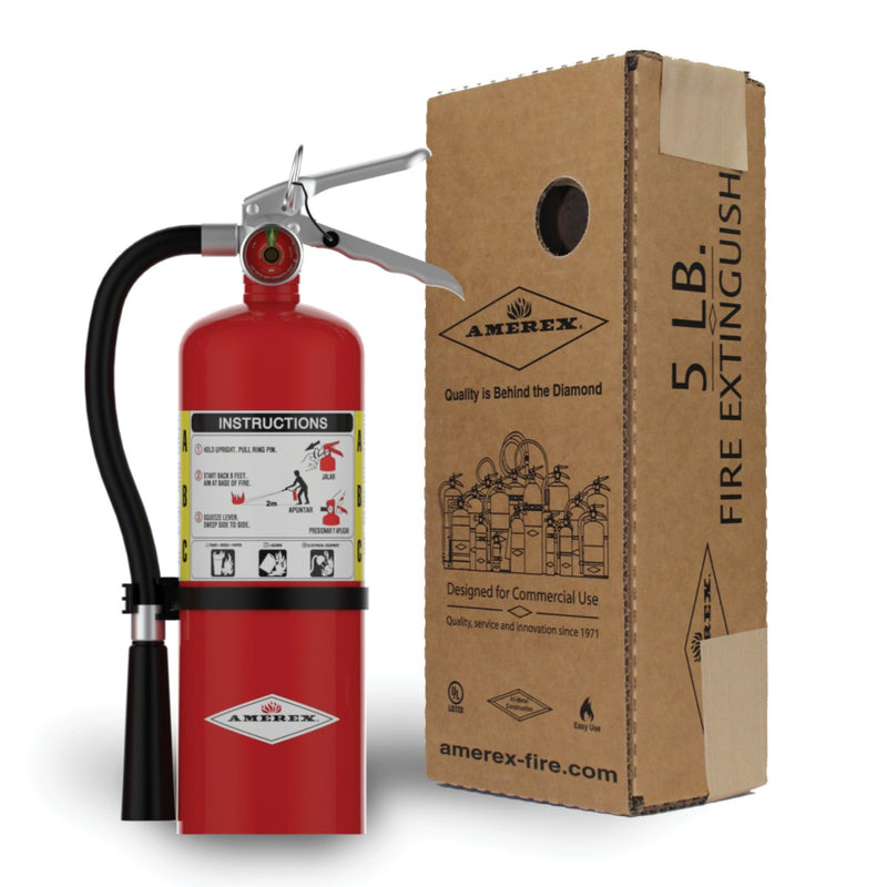 Amerex® B500 ABC Dry Chemical Fire Extinguisher 5lb, 2A10BC, With Wall Bracket, 15312 - WeSupplyIt.com