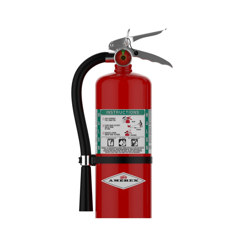 Amerex® B369 Halon 1211 Fire Extinguisher, 9 Pound, 1A10BC, With Wall Bracket, 15385 - WeSupplyIt.com