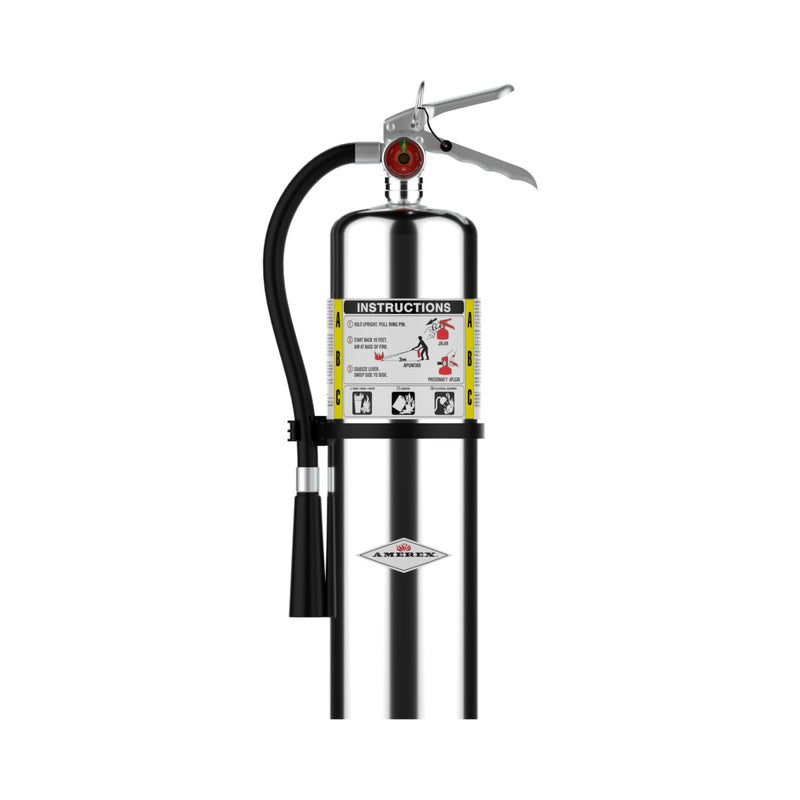 Amerex® B456C ABC Dry Chemical Chrome Fire Extinguisher 10lb, 4A80BC, With Wall Bracket, 15576 - WeSupplyIt.com