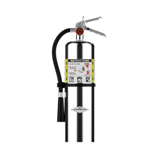 Amerex® B456C ABC Dry Chemical Chrome Fire Extinguisher 10lb, 4A80BC, With Wall Bracket, 15576 - WeSupplyIt.com