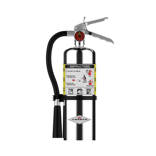 Amerex® B500C ABC Dry Chemical Chrome Fire Extinguisher 5lb, 2A10BC, With Wall Bracket, 15848 - WeSupplyIt.com