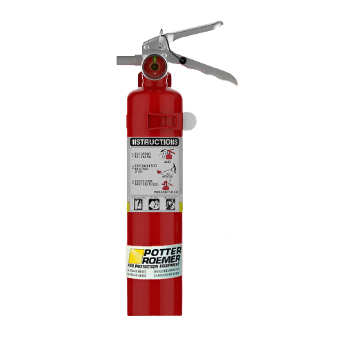 Potter Roemer 3002 ABC Fire Extinguisher, 2.5lb, 1A10BC, With Vehicle Bracket - WeSupplyIt.com