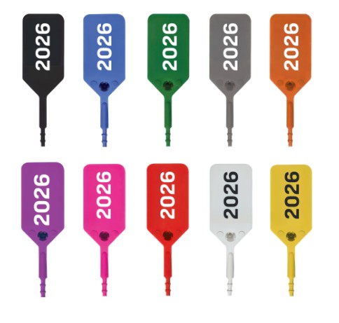 Fire Extinguisher Tamper Seals, Bag of 500, Dated with Current Year- Available in Multiple Colors - W1174 - WeSupplyIt.com