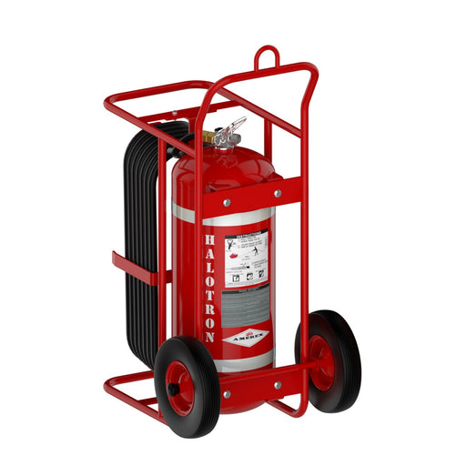 Amerex® B674  Halotron® I Wheeled Unit Fire Extinguisher, Stored Pressure, 150 Pound, 10A120BC, 23805 - WeSupplyIt.com