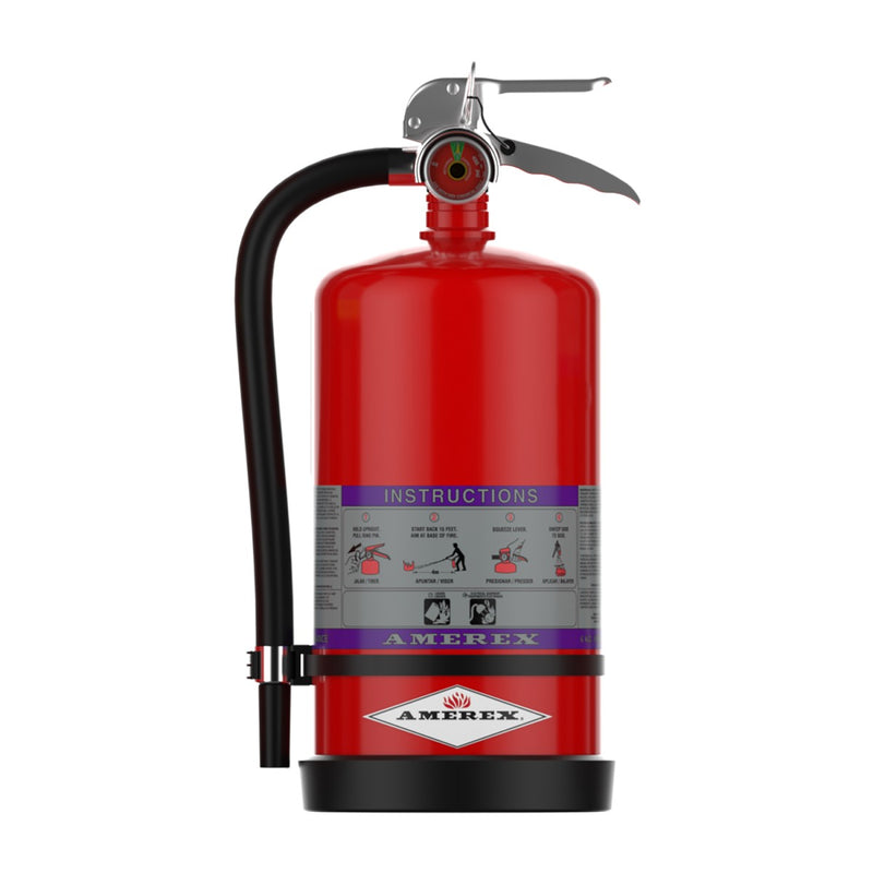 Amerex® 716 Z Series High Performance Compliance Flow Purple K Fire Extinguisher, 13.2 Pound, 80BC, With Wall Bracket, 26915 - WeSupplyIt.com