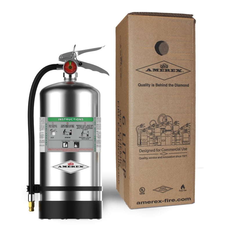 Amerex® C260 Wet Chemical Fire Extinguisher, 6 Liter, 2AK, With Wall Bracket, 27596 - WeSupplyIt.com