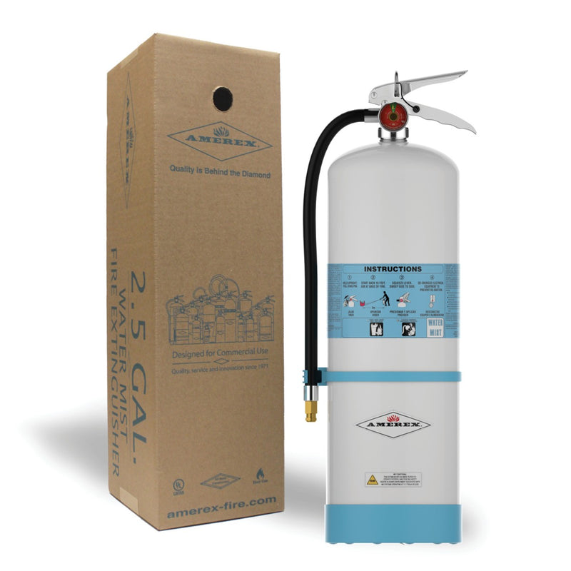 Amerex® C272 Water Mist Fire Extinguisher, White, 2.5 Gallon, 2AC, With Wall Bracket,  27702 - WeSupplyIt.com