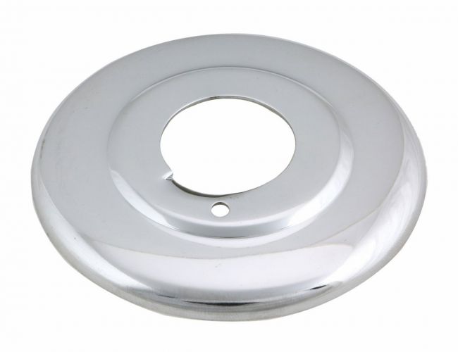 One Piece Canopy Escutcheon, Steel, 3/4" NPT, 1/2" Depth, Chrome - WeSupplyIt.com