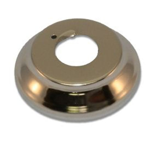 One Piece Canopy Escutcheon, Steel, 1/2" NPT, 1" Depth, Chrome - WeSupplyIt.com