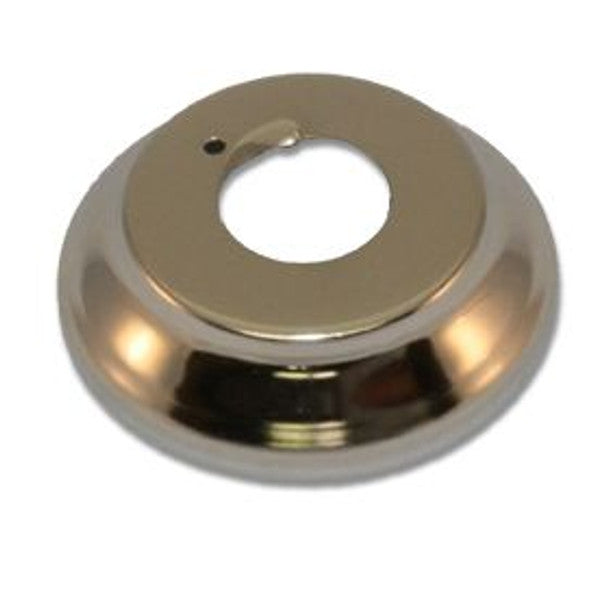 One Piece Canopy Escutcheon, Steel, 1/2" NPT, 1" Depth, Chrome - WeSupplyIt.com