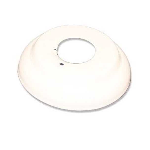 One Piece Canopy Escutcheon, Steel, 1/2" NPT, 3/4" Depth, White - WeSupplyIt.com