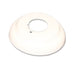 One Piece Canopy Escutcheon, Steel, 1/2" NPT, 3/4" Depth, White - WeSupplyIt.com