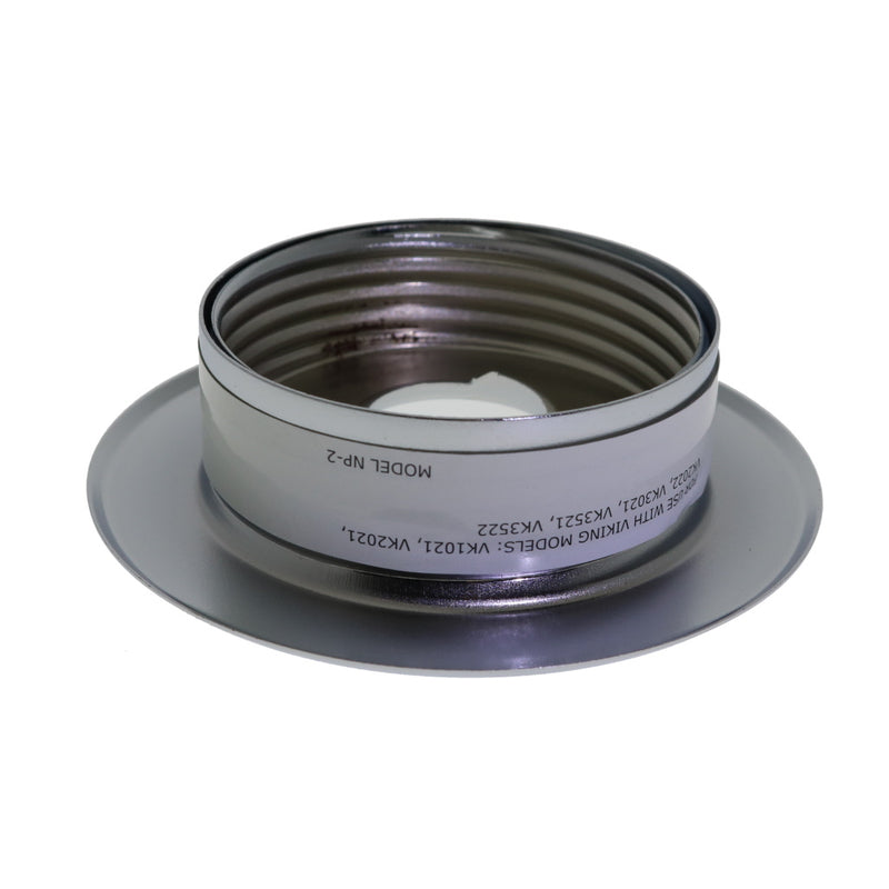 Viking Recessed NP-2 Thread On Fire Sprinkler Escutcheon, 1/2" NPT, White 22067M/W - WeSupplyIt.com