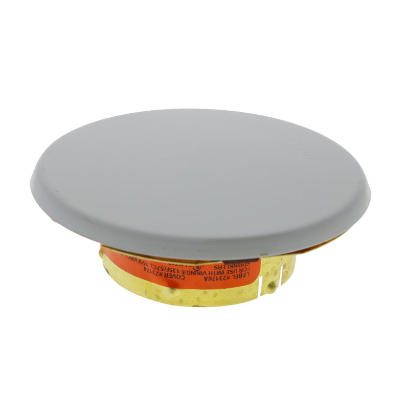 Viking Mirage Cover 23174 Label 23176A Thread On Concealed Fire Sprinkler Cover Plate Escutcheon, Large 3 5/16" OD, White, 135 Degree Orange Label, 23174MA/W - WeSupplyIt.com