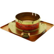 Viking Mirage Cover 23179 Label 23181A Thread On Concealed Fire Sprinkler Cover Plate Escutcheon, Square 3 1/4" OD, Ivory, 135 Degree Orange Label, 23179MA/I - WeSupplyIt.com