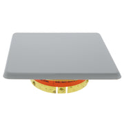 Viking Mirage Cover 23179 Label 23181A Thread On Concealed Fire Sprinkler Cover Plate Escutcheon, Square 3 1/4" OD, Ivory, 135 Degree Orange Label, 23179MA/I - WeSupplyIt.com