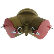 Fire Department Connection, FDC, Aluminum Break Away Caps, 2 1/2", Red, (Set of 2) - WeSupplyIt.com