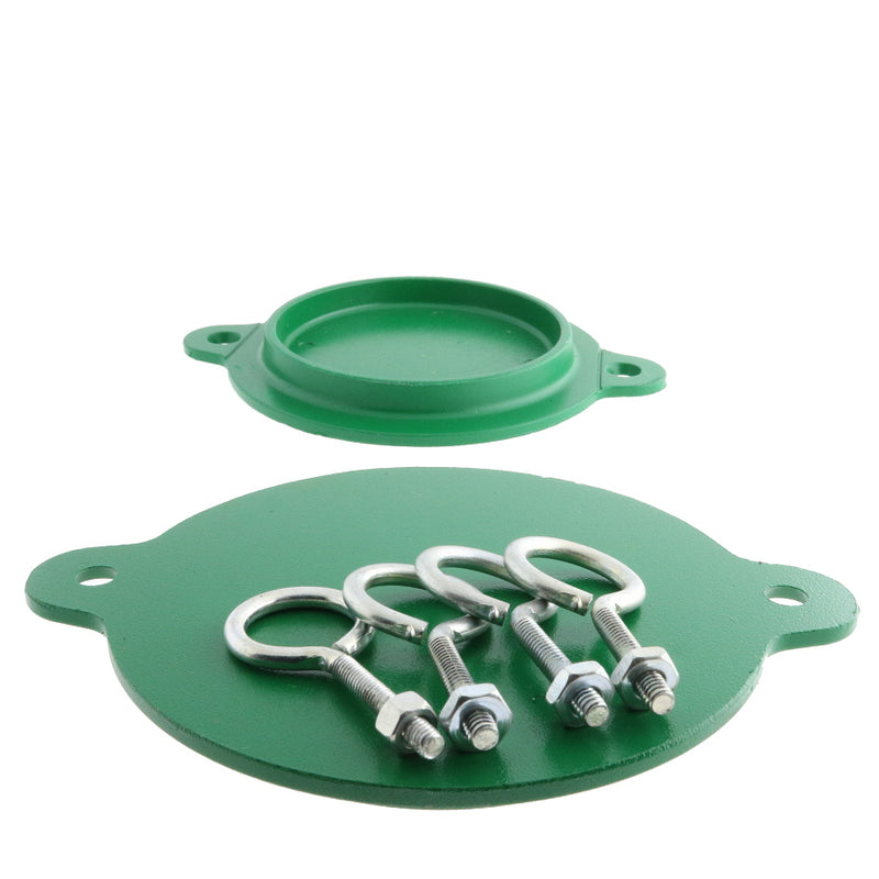 Fire Department Connection, FDC, Aluminum Break Away Caps, 3", Green, (Set of 2) - WeSupplyIt.com