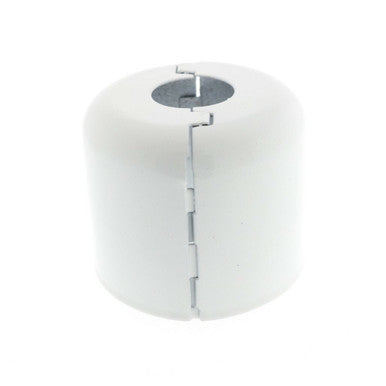 401 Steel (New Style) Split Cup Escutcheon Steel, Retrofit - 1/2" NPT, White - WeSupplyIt.com