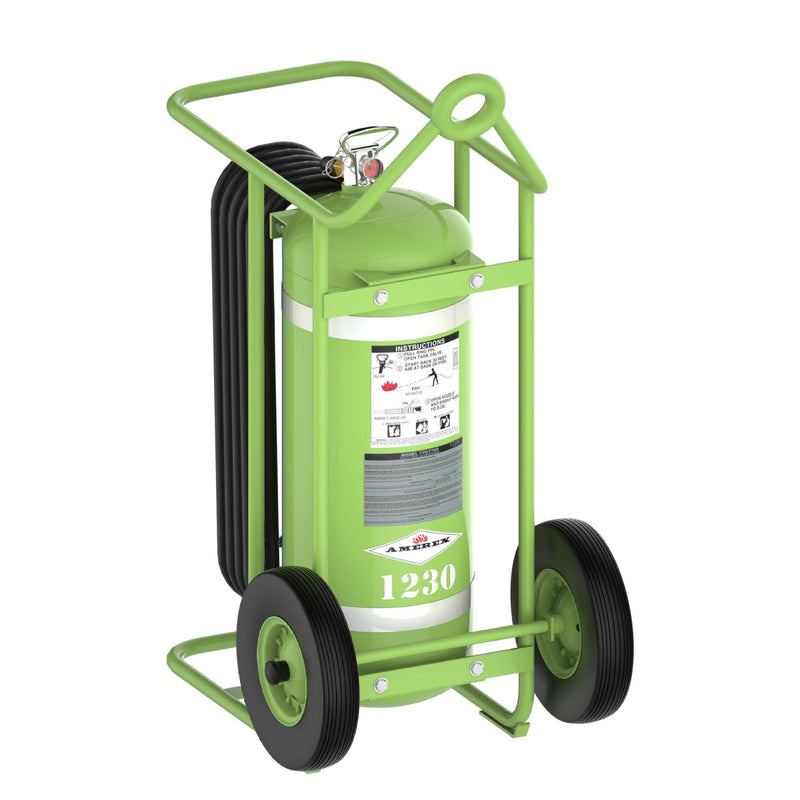 Amerex® 775  Novec 1230 Wheeled Unit Fire Extinguisher, Stored Pressure, 150 Pound, 3A80BC, 19800 - WeSupplyIt.com