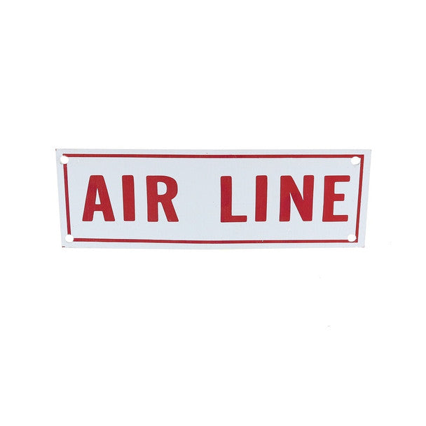 Fire Sprinkler Air Line Sign, Aluminum, 6" x 2" - WeSupplyIt.com