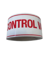 Fire Sprinkler Control Valve Sticker Sign Roll, Vinyl, 100 Stickers Per Roll, 6" x 2" - WeSupplyIt.com