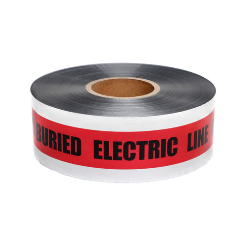 Detectable Warning Tape, Red - Buried Electric Line, 2" x 1000' - WeSupplyIt.com