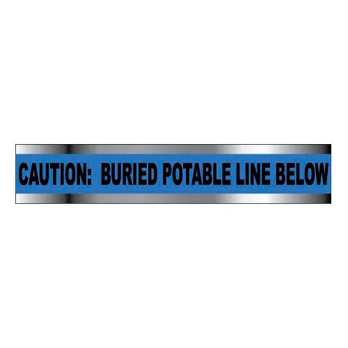 Detectable Warning Tape, Blue Potable Water Line, 2" x 1000' - WeSupplyIt.com