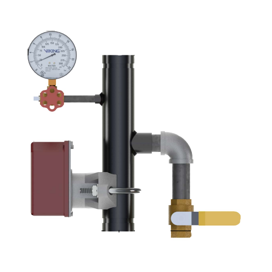 Viking® 15300 EasyPac Floor Control Riser Assembly With Ball Valve, Gr ...