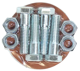 Flange Pack Kit With 150lb Full Faced Red Rubber Ring Gasket, Stainless Steel Type 304 Nuts and Bolts, 3" Kit with (4) Bolts - WeSupplyIt.com