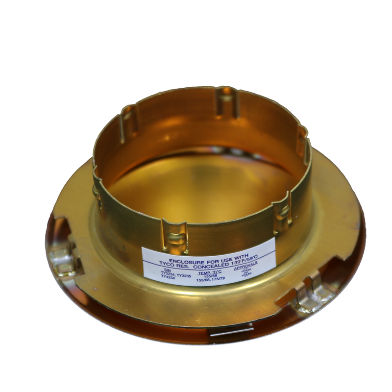 Tyco Model LFII Domed Concealed Fire Sprinkler Cover Plate Escutcheon, Custom Color, 135 Degree, 56-873-X-135 - WeSupplyIt.com
