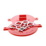 Fire Department Connection, FDC, Aluminum Break Away Caps, 2 1/2", Red, (Set of 2) - WeSupplyIt.com