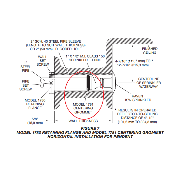 Tyco Raven Institutional Centering Grommet Model 1781, 56-000-1-781 - WeSupplyIt.com