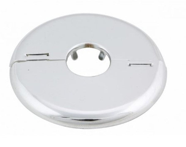 Retrofit Flat Fire Sprinkler Escutcheon, Steel, Split, 1/2" NPT, Chrome - WeSupplyIt.com